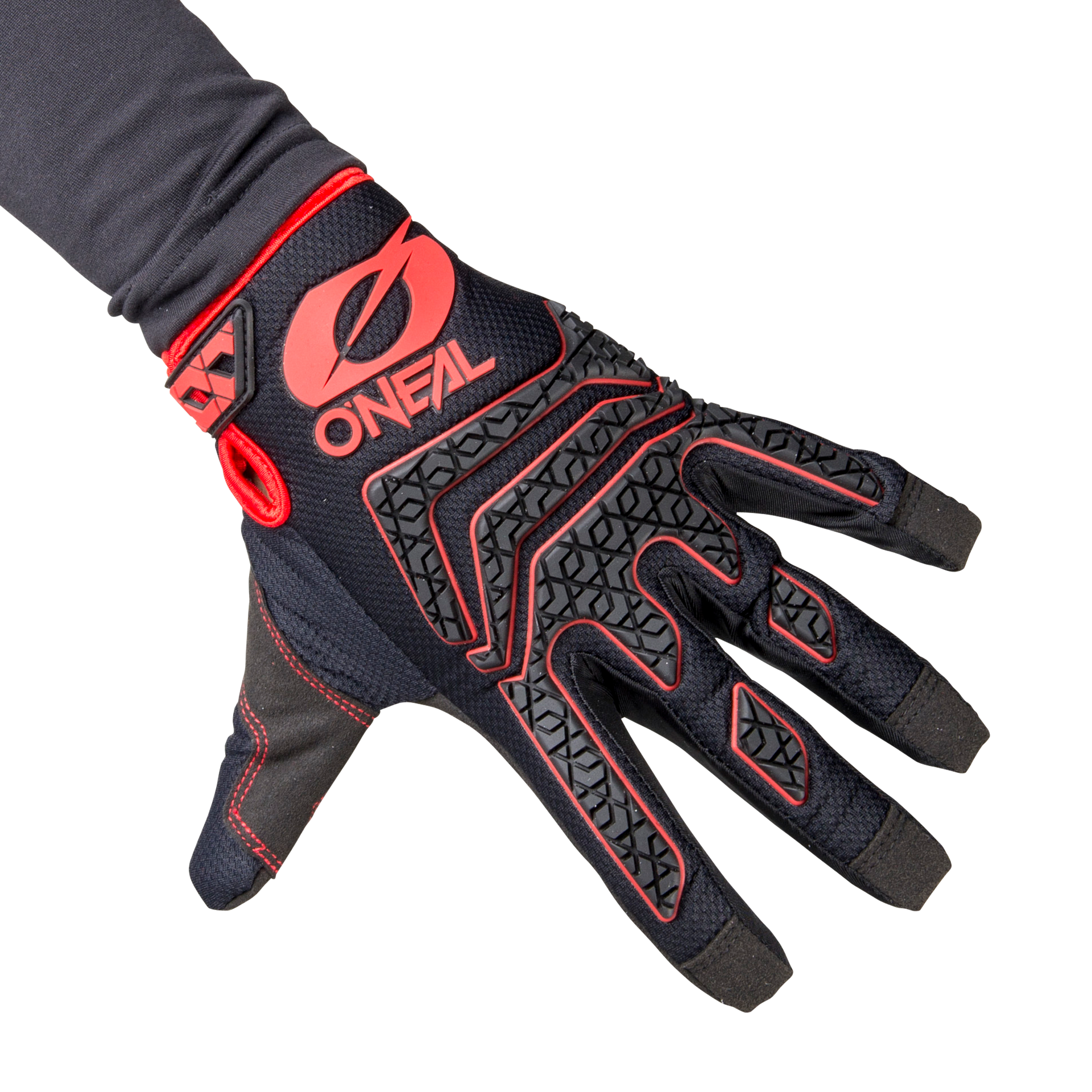 Rękawice Cross O'Neal Sniper Elite Czarny/CzerwonyL