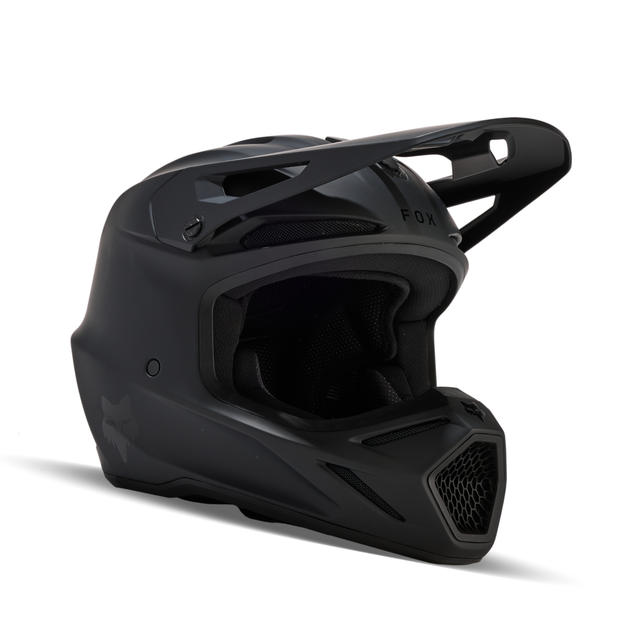 Kask Cross FOX V3 Matowy CzarnyS