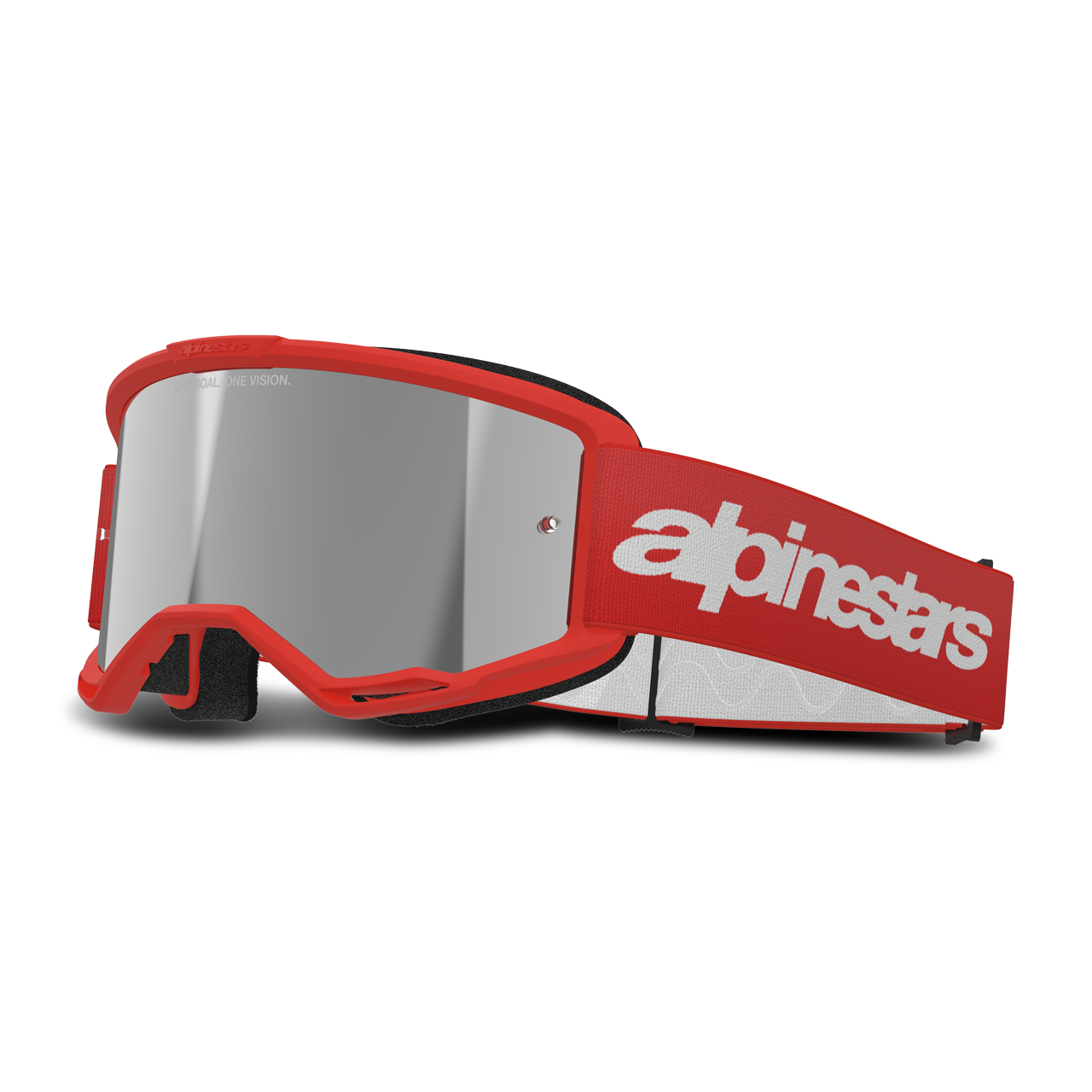 Gogle Cross Alpinestars Vision 3 Wordmark Czerwony