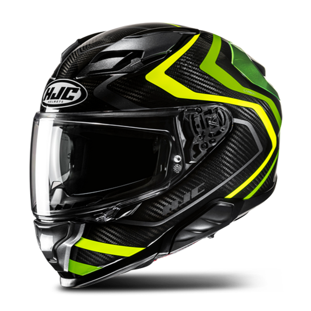 Kask Integralny HJC F71 Carbon Czarny/ŻółtyS