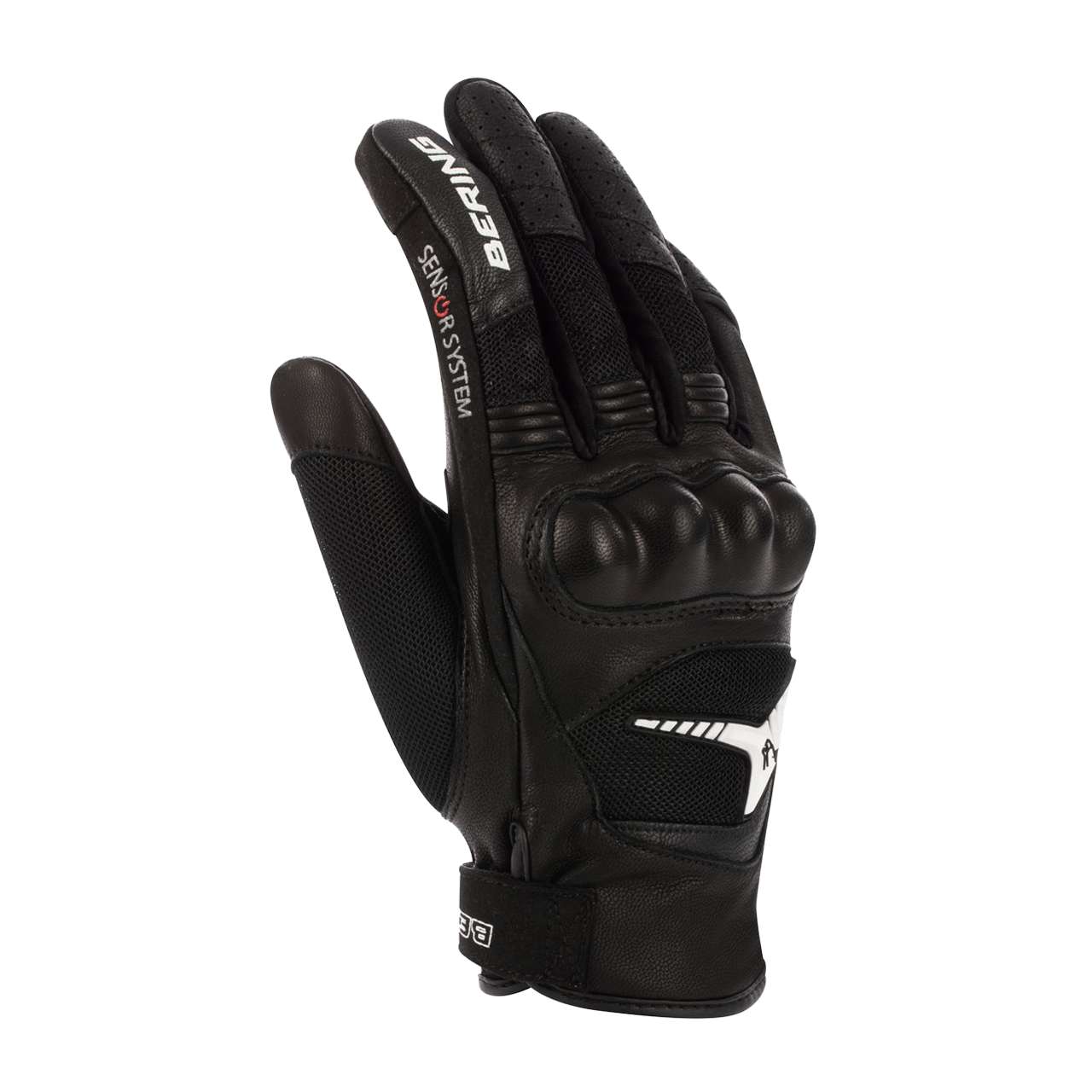 Rękawice Motocyklowe Bering Lady Kelly Damskie Czarny/Złamany BiałyL