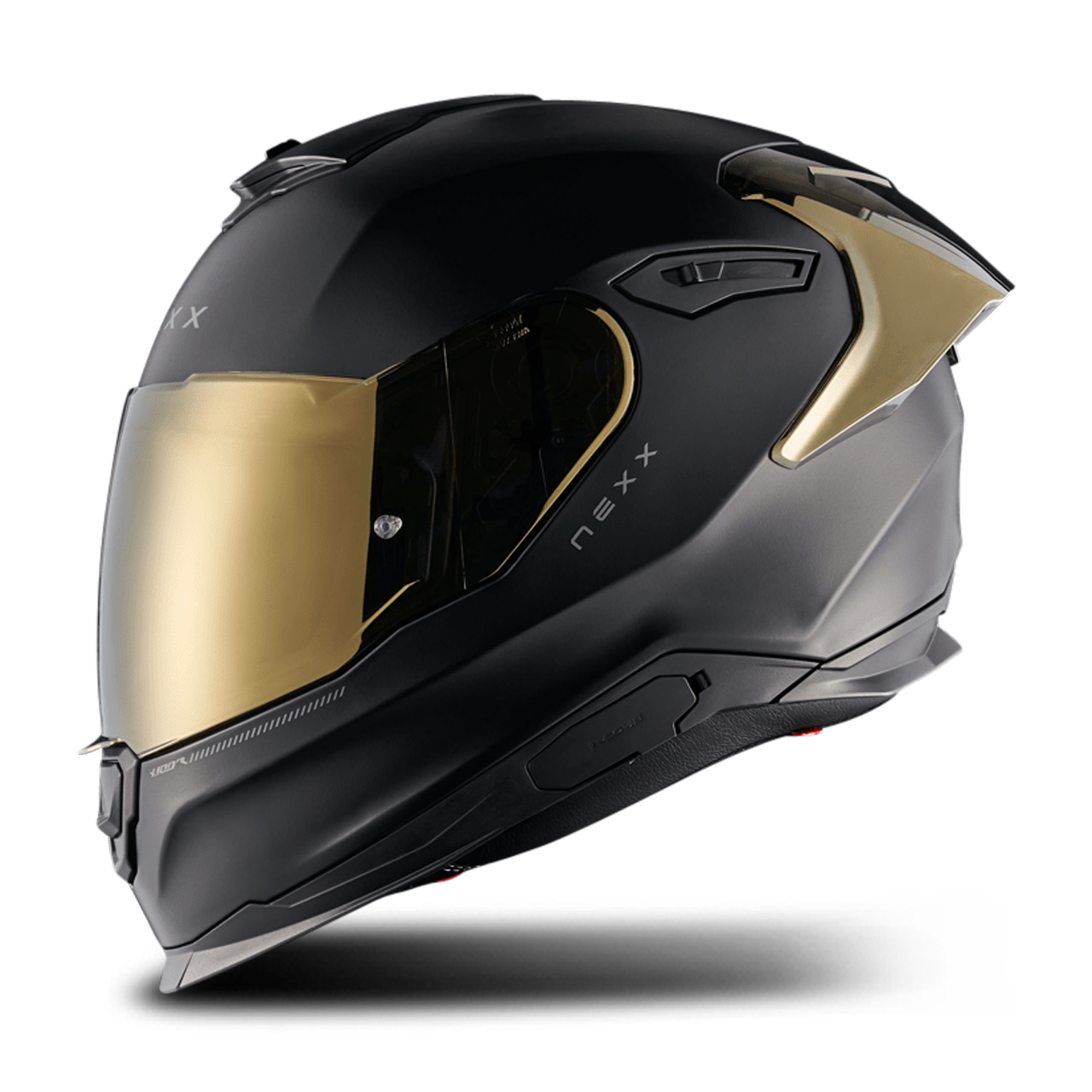 Kask Integralny Nexx Y.100R Subsonic Czarny/ZłotyL