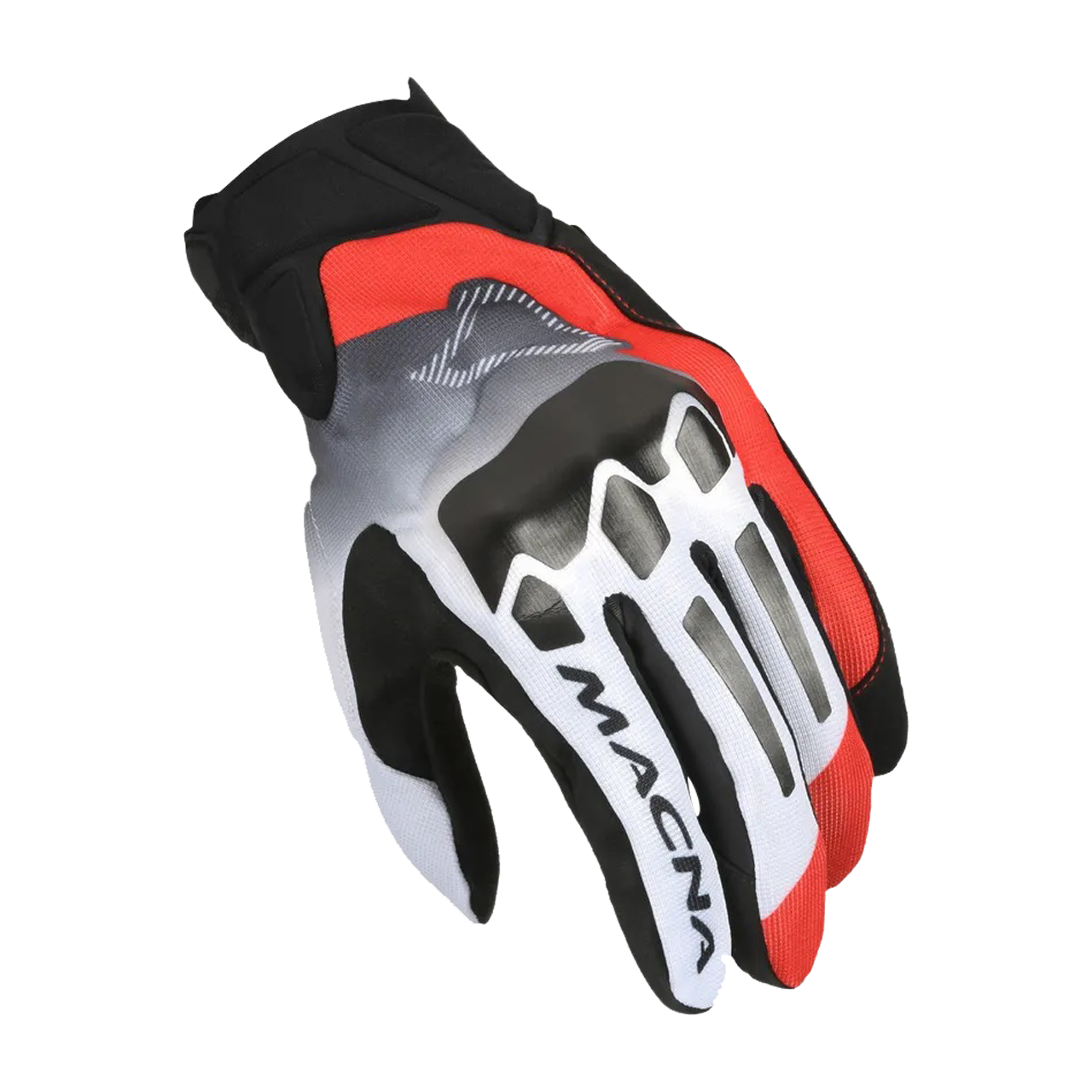 Rękawice Motocyklowe Macna Mana Złamany Biały/Czerwony/CzarnyL