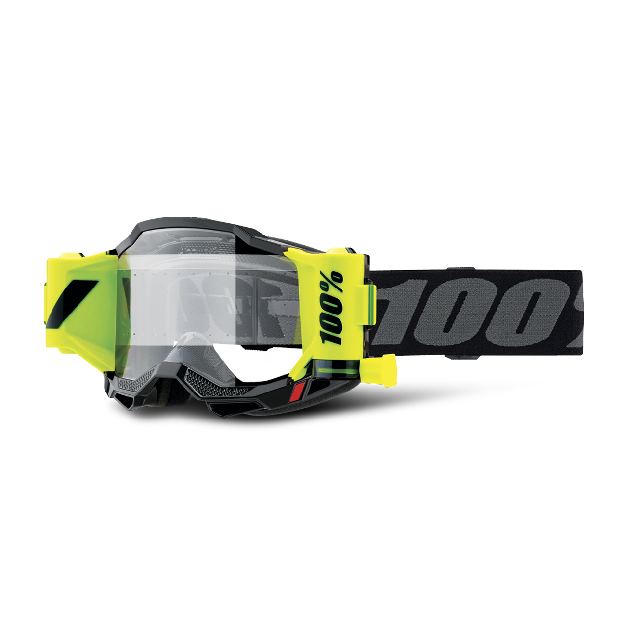 Gogle Cross 100% ACCURI 2 FORECAST Roll-Off — przezroczysta Szybka Czarny