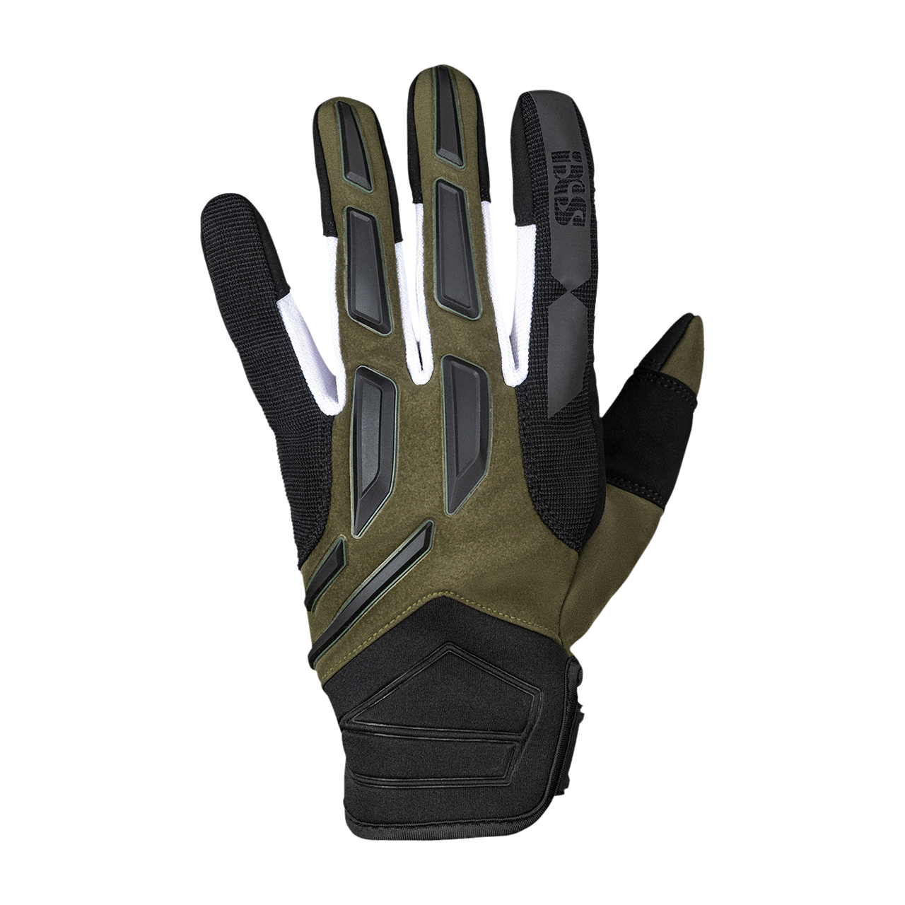 Rękawice Motocyklowe iXS Pandora-Air 2.0 Czarny/Oliwkowy/Złamany BiałyXXL