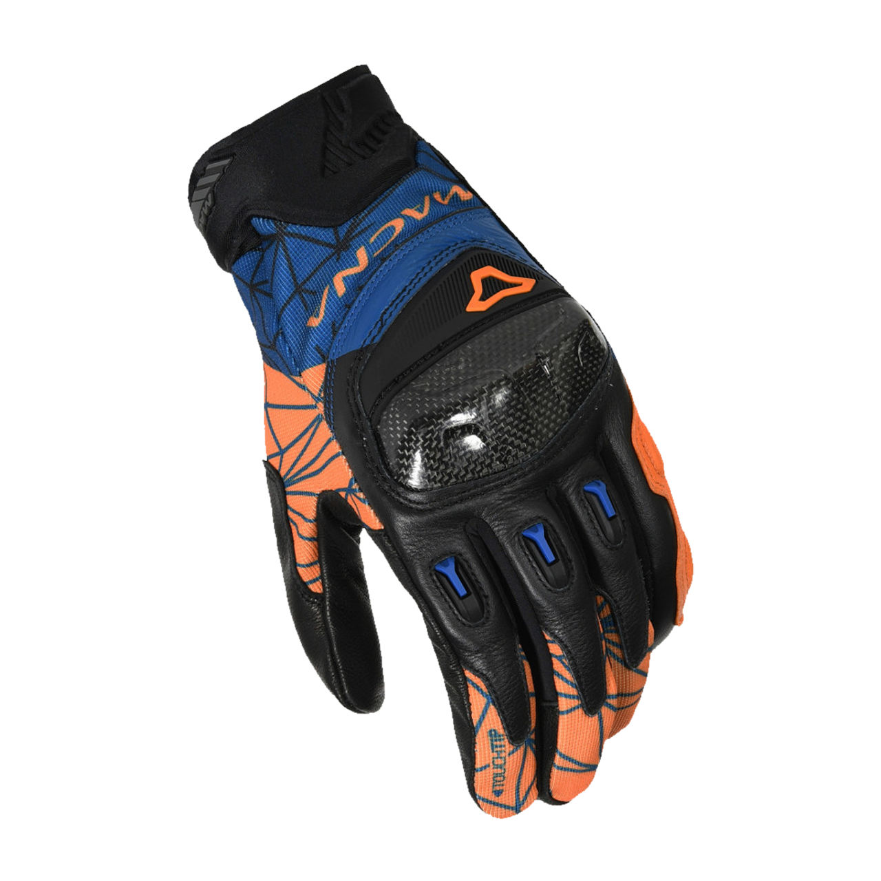 Rękawice Motocyklowe Macna Rocco Pomarańczowy/NiebieskiXXXL