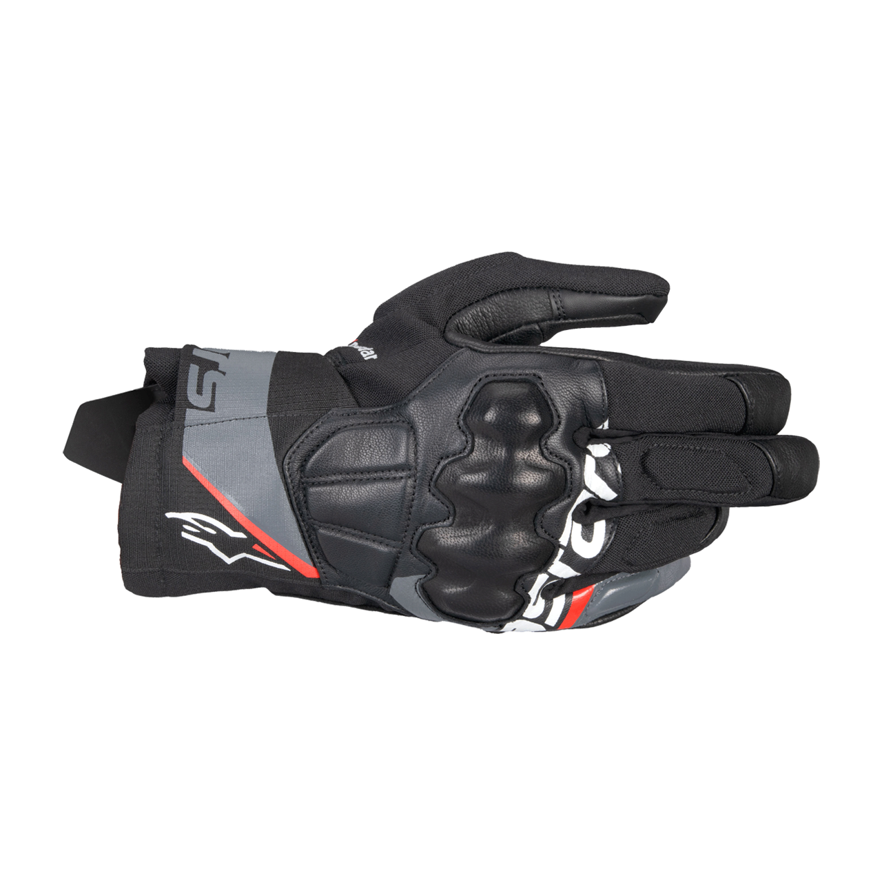 Rękawice Motocyklowe Alpinestars Corozal V3 Drystar Czarny/Ciemnoszary/Fluorescencyjny CzerwonyXXXL