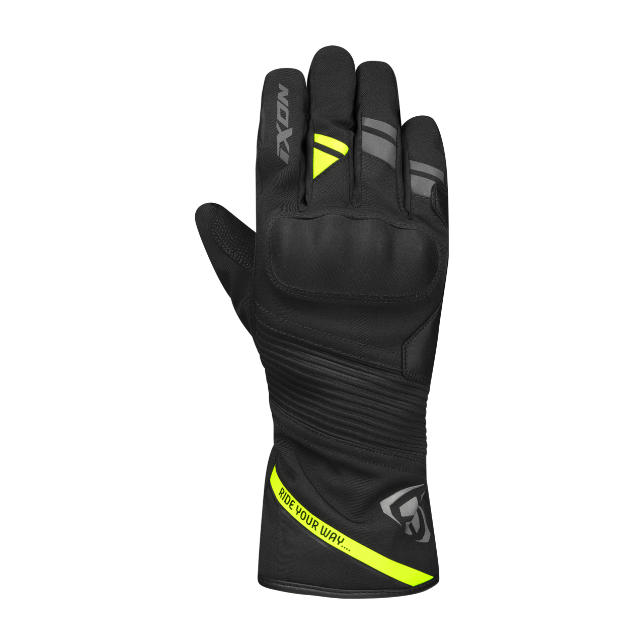 Rękawice Motocyklowe IXON Pro Midgard Czarny/Szary/JasnożółtyS