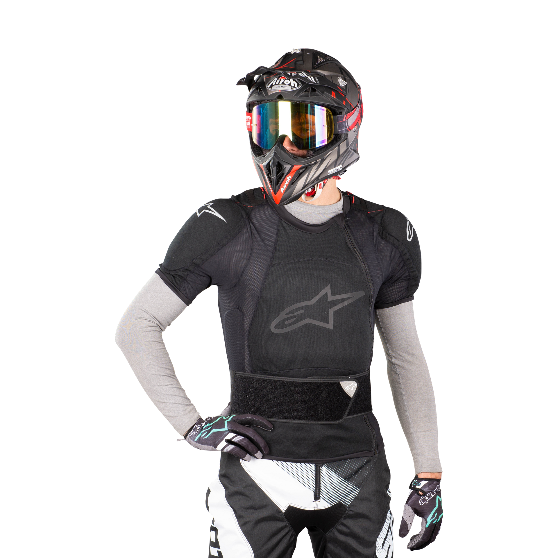 Kurtka Ochronna z Krótkim Rękawem Alpinestars Sequence Czarna S