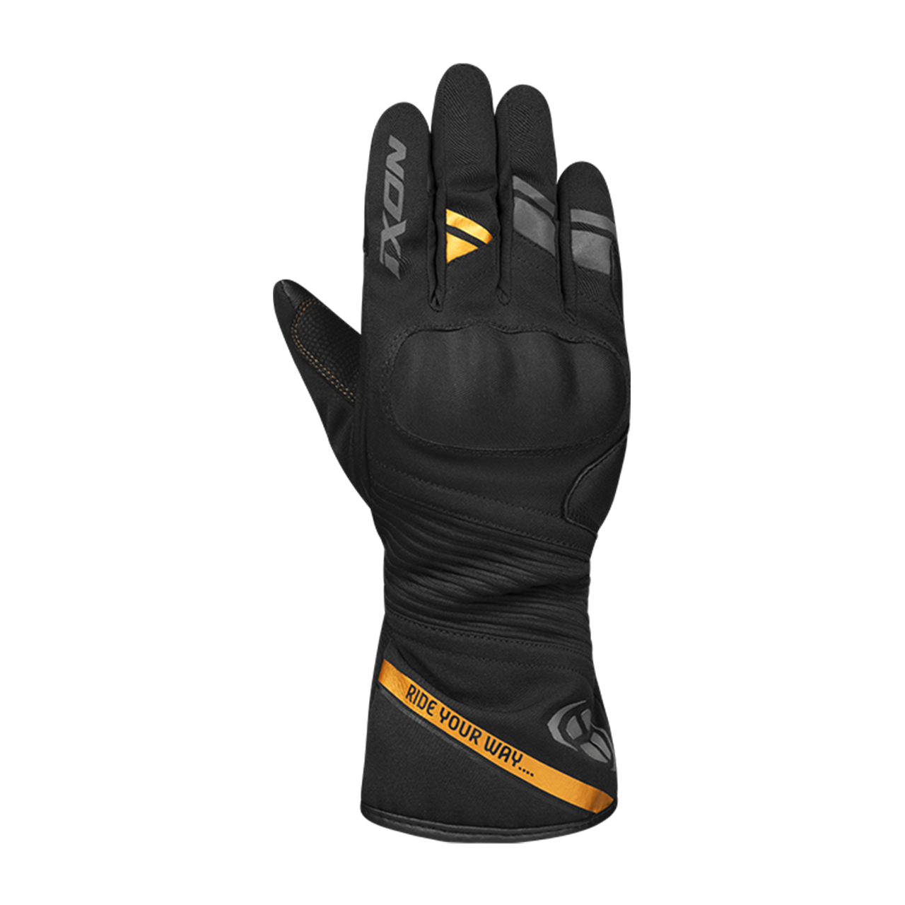 Rękawice Motocyklowe IXON Pro Midgard Damskie Czarny/ZłotyS