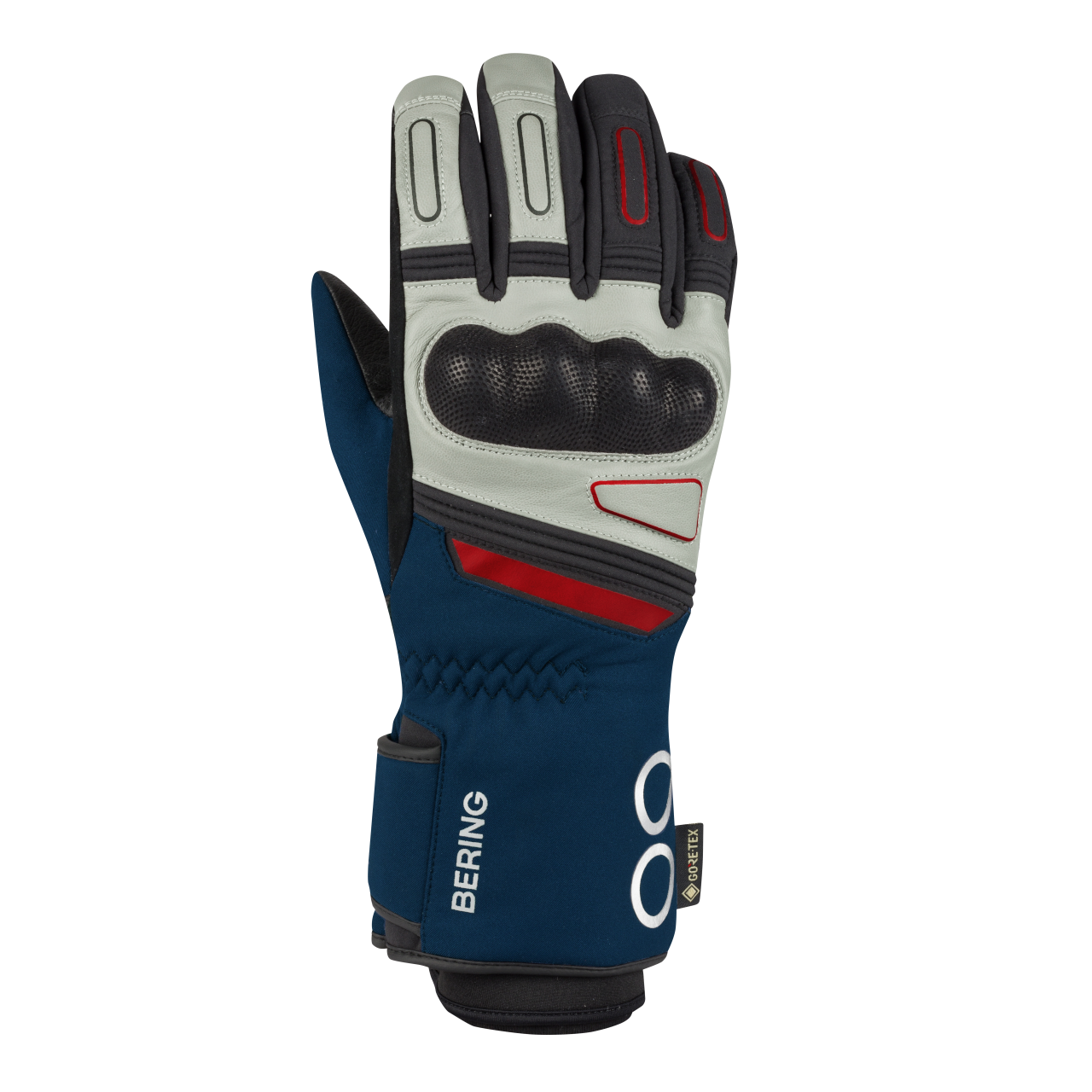 Rękawice Motocyklowe Austral GTX Granatowy/Szary/CzerwonyS