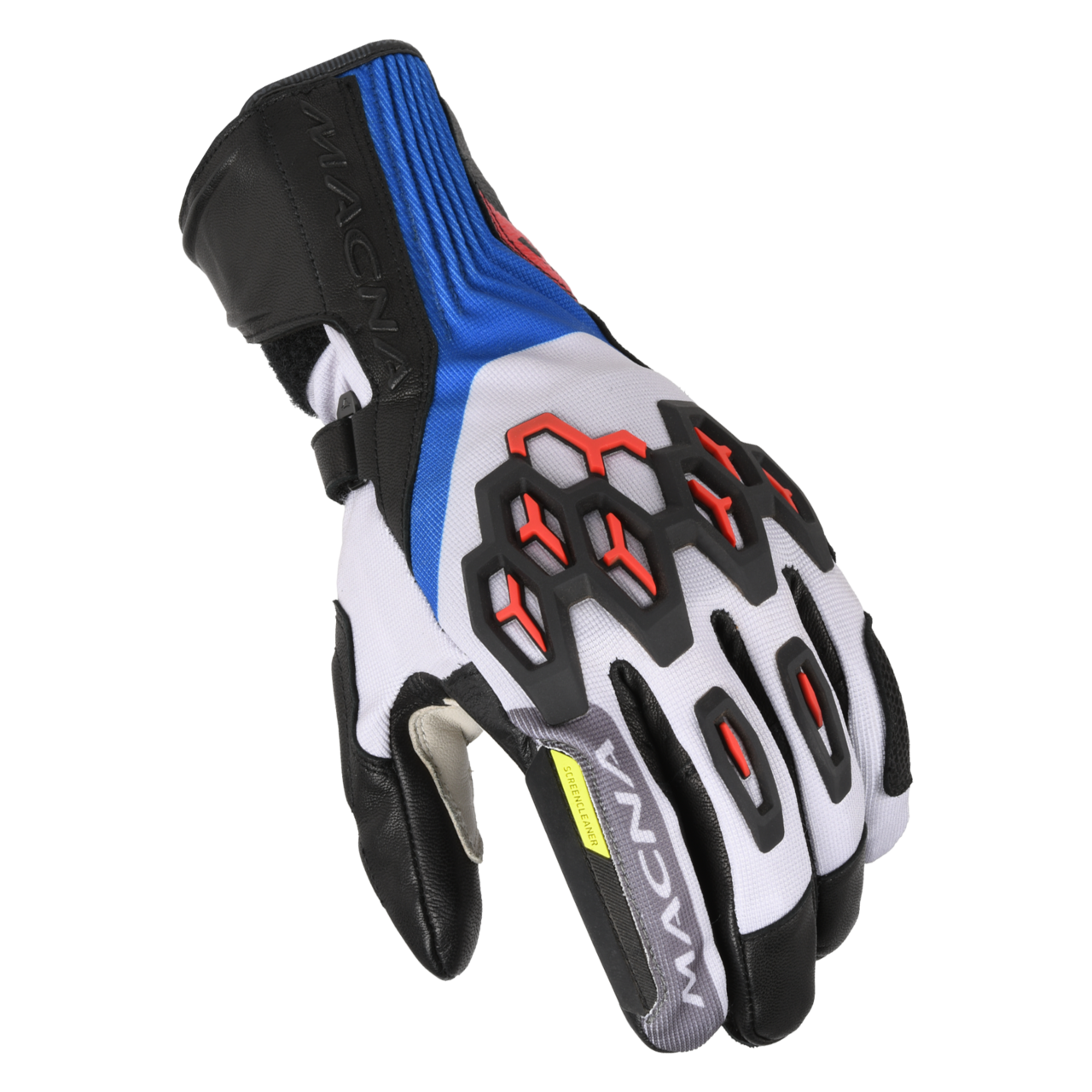 Rękawice Motocyklowe Macna Brawler RTX Złamany Biały/CzerwonyM