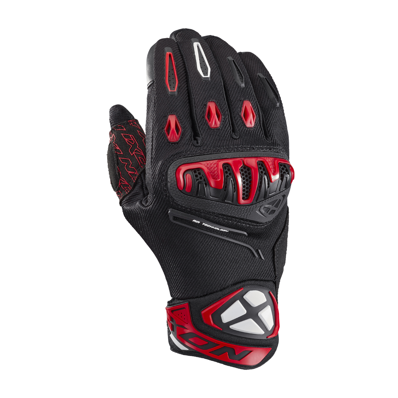 Rękawice Motocyklowe Ixon Mirage Air Czarny/Złamany Biały/CzerwonyXXXL