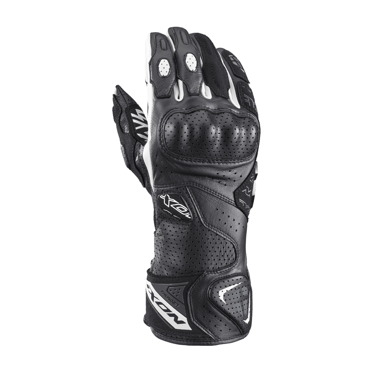 Rękawice Motocyklowe Ixon Thunder Air Czarny/Złamany BiałyXXL