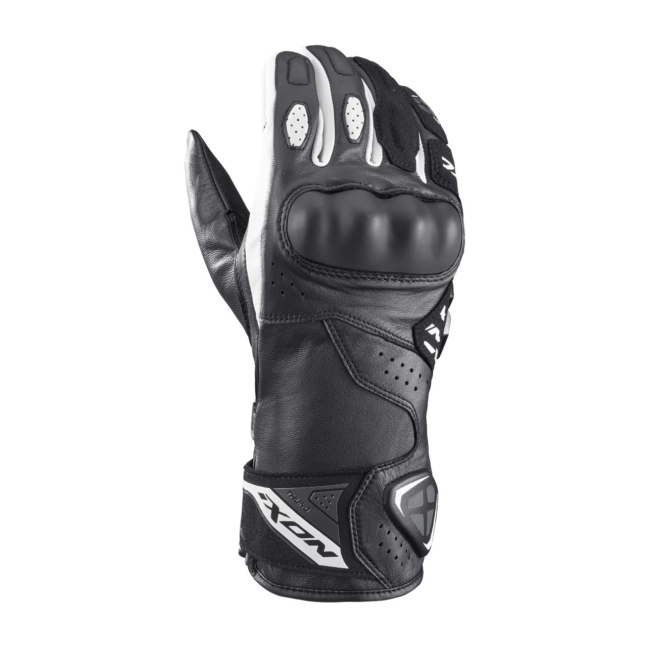 Rękawice Motocyklowe Ixon Thund Czarny/Złamany BiałyM