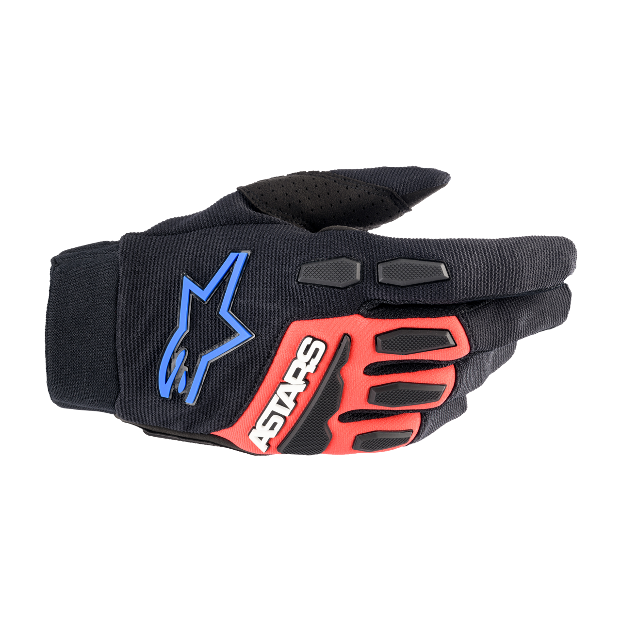 Rękawice Cross Alpinestars Full Bore XT Czarny/Jasnoczerwony/NiebieskiM