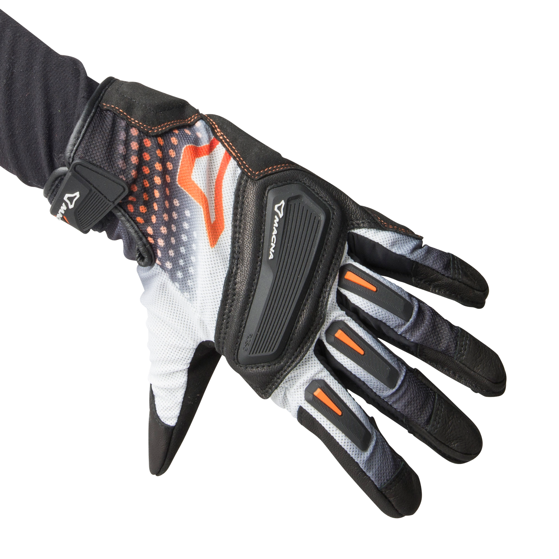 Rękawice Macna Jugo Czarny/Złamany Biały/PomarańczowyXXXL