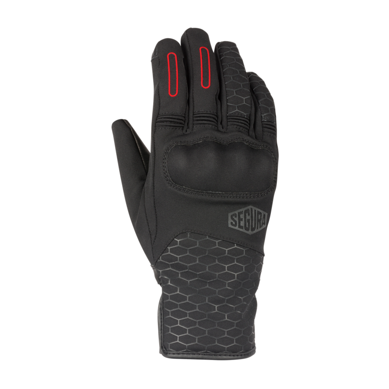 Rękawice Motocyklowe Segura Natcho Damskie Czarny/CzerwonyXL