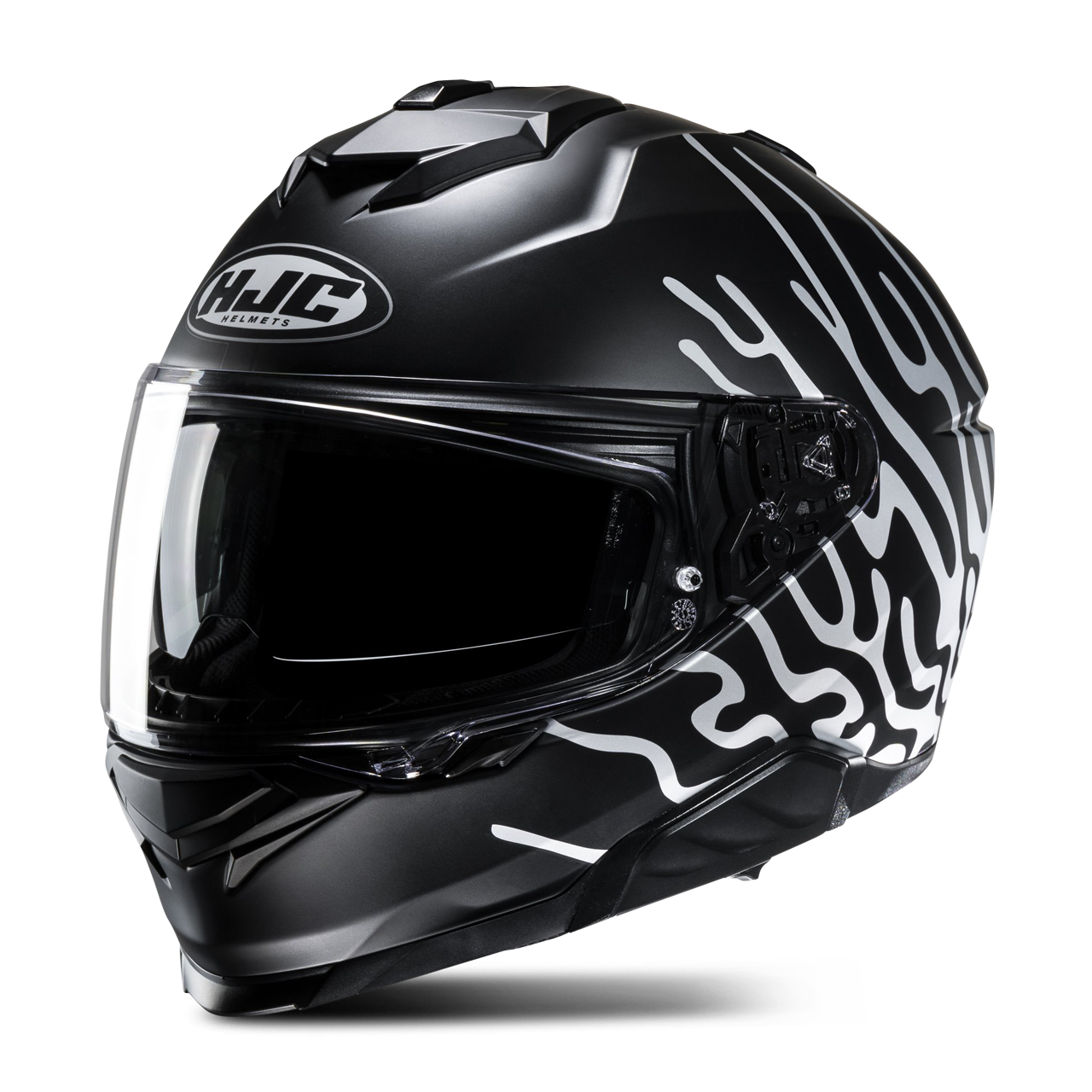 Kask Integralny HJC i71 Celos MC5SF Matowy czarny/złamany białyXXL