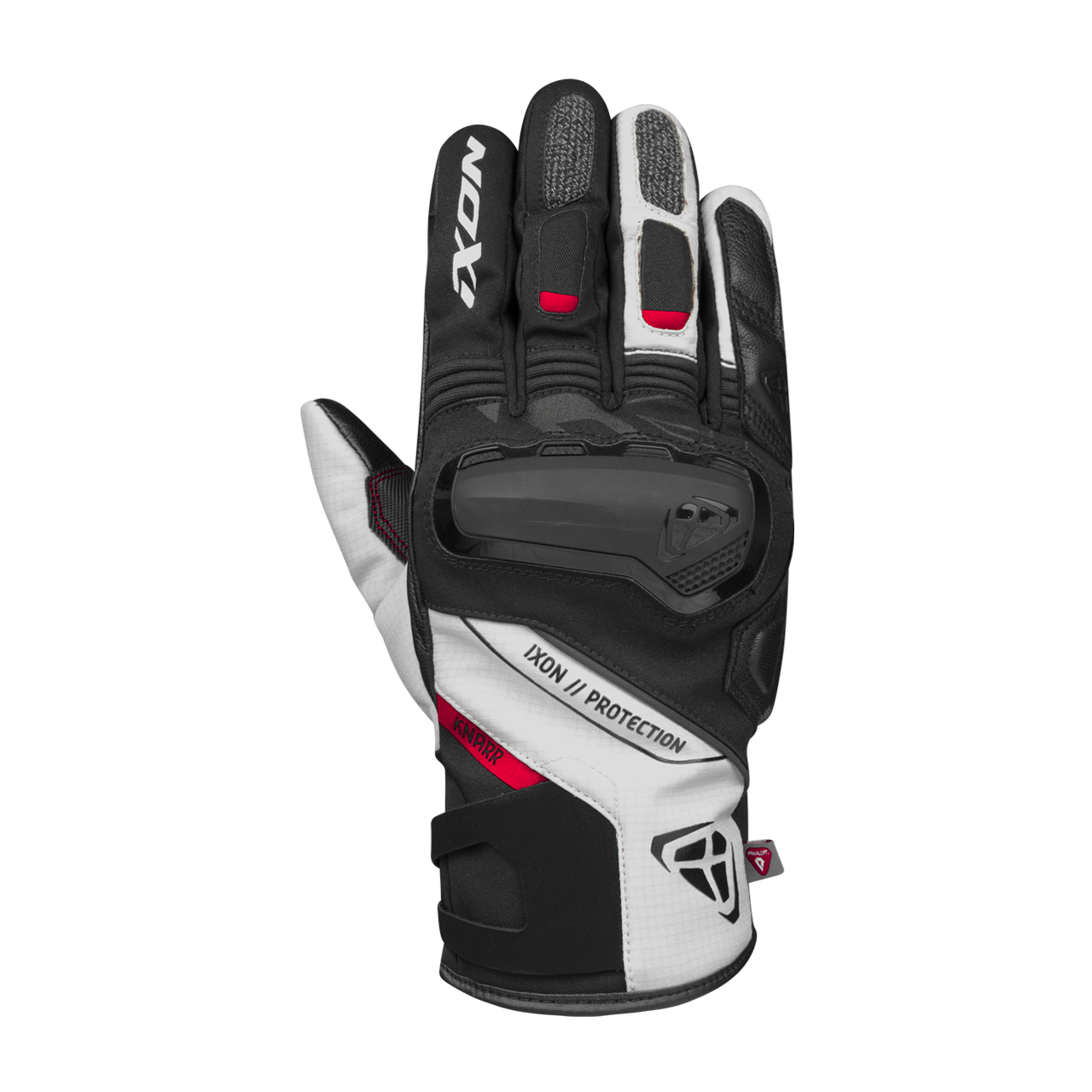 Rękawice Motocyklowe IXON Pro Knarr Czarny/Szary/CzerwonyXXXL