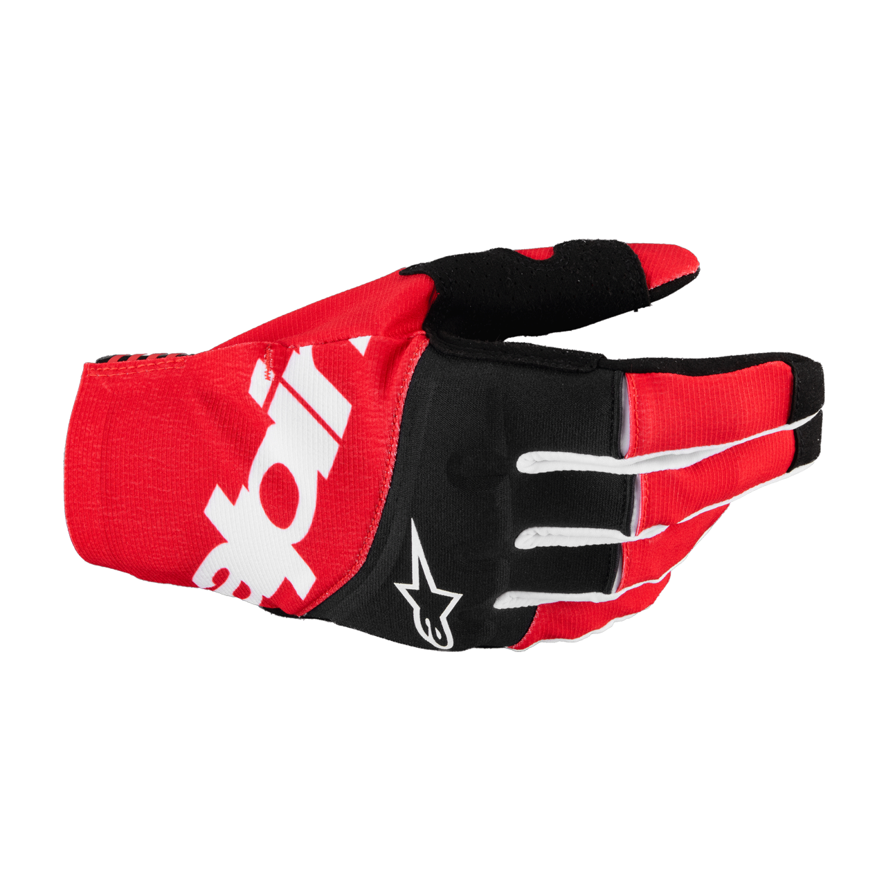 Rękawice Cross Alpinestars Techstar Czarny/JasnoczerwonyL