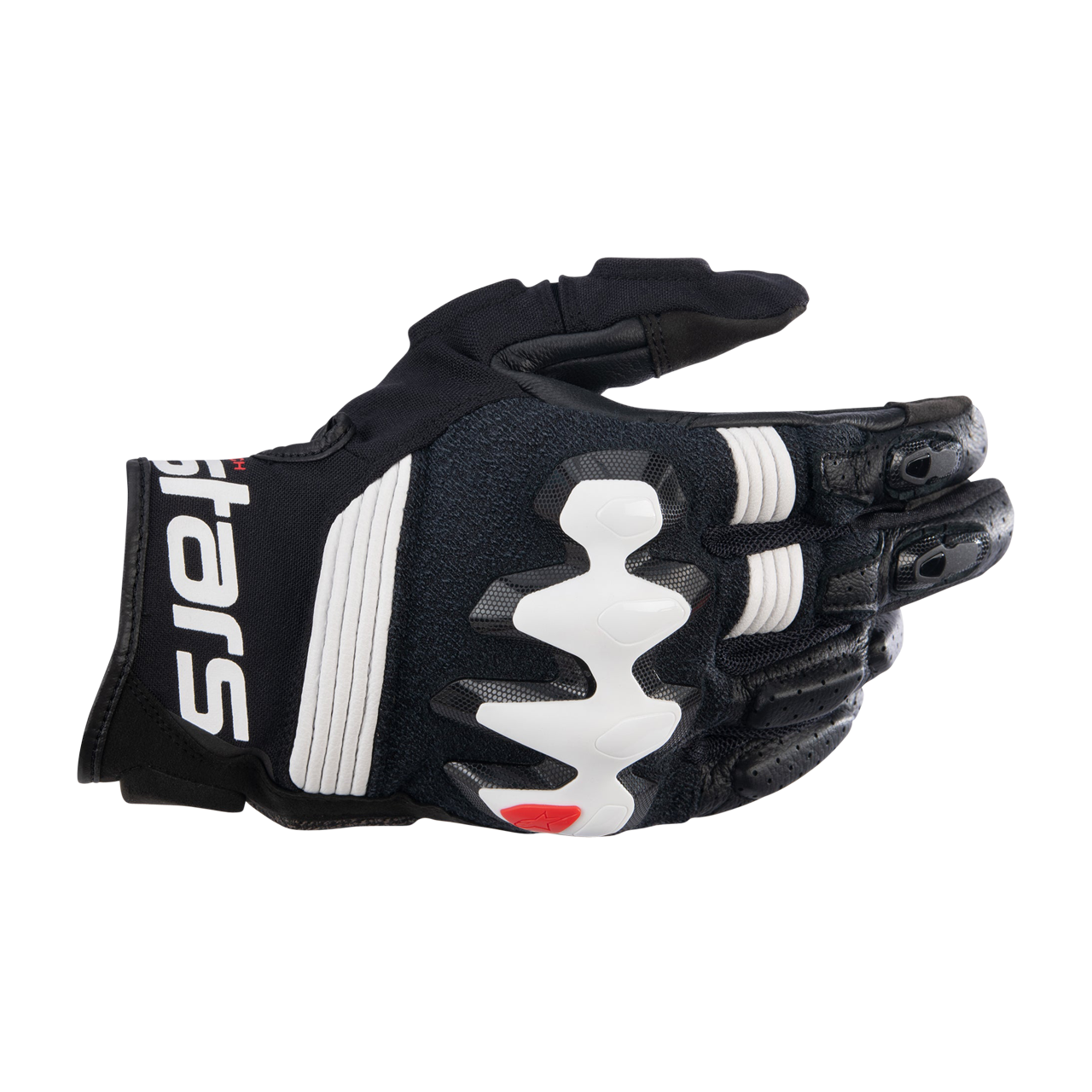 Rękawice Motocyklowe Alpinestars Halo Leather Czarny/Złamany BiałyS