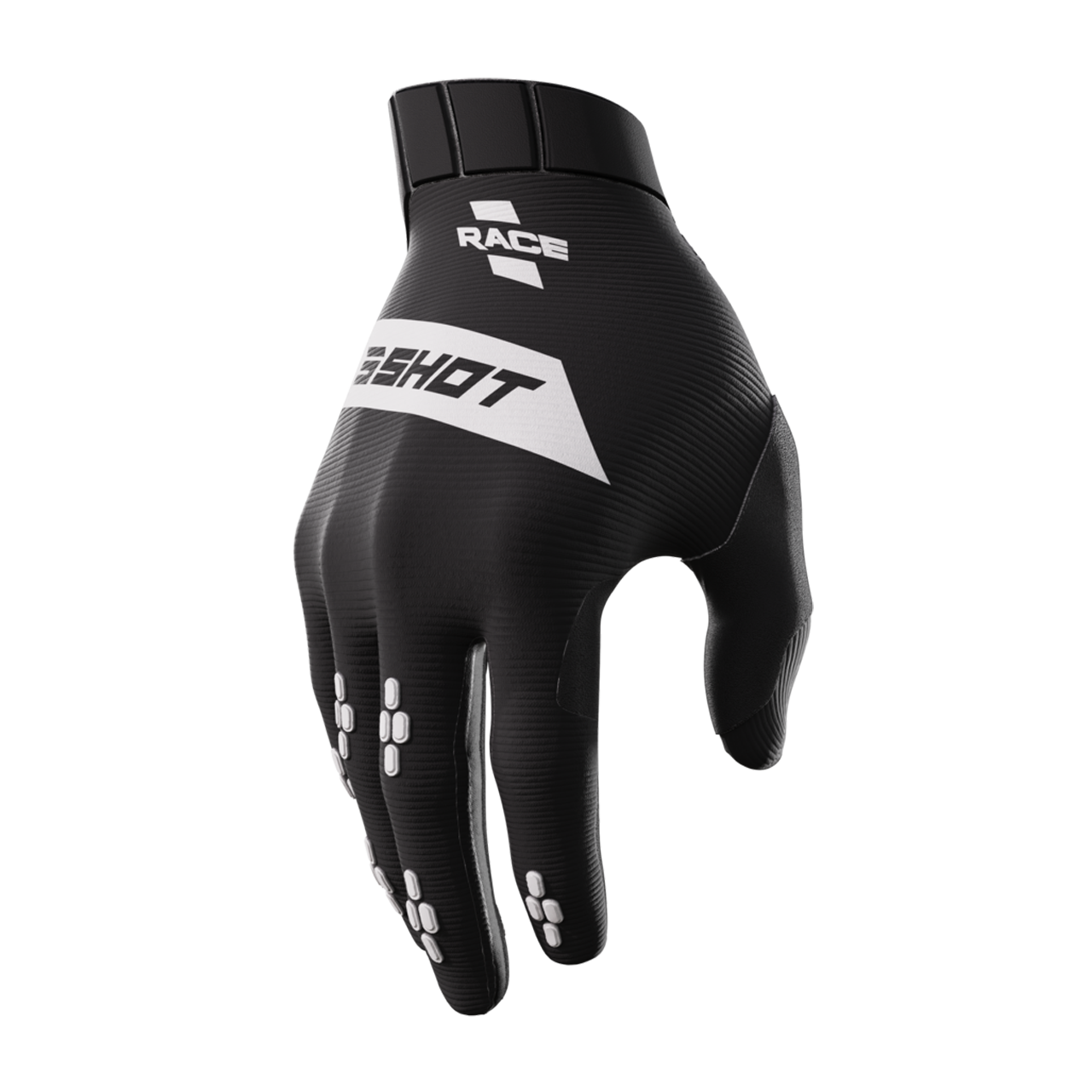 Rękawice Cross Shot Race Dziecięce Złamany Biały6-7