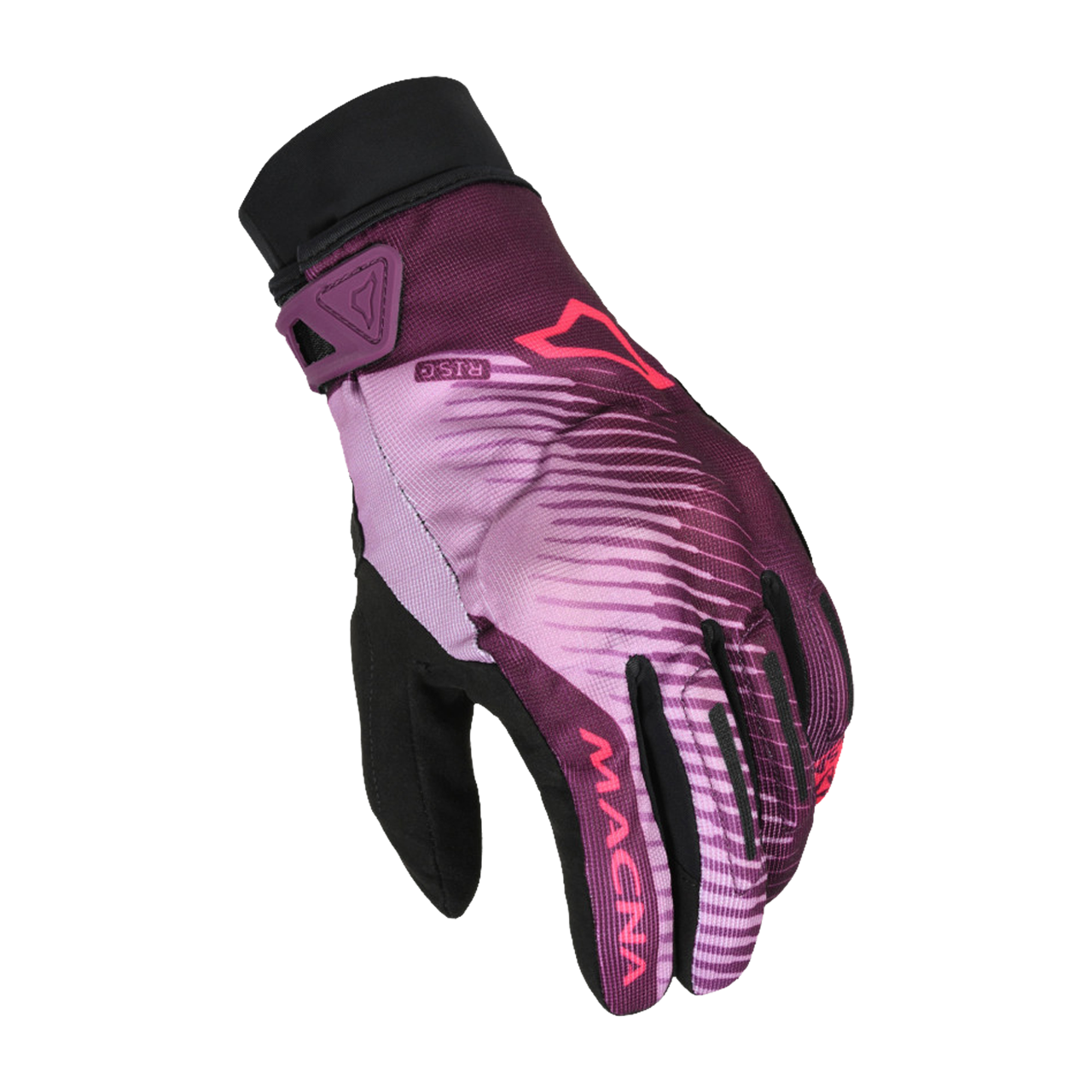 Rękawice Motocyklowe Macna Crew RTX Damskie Czarny/FioletowyXL