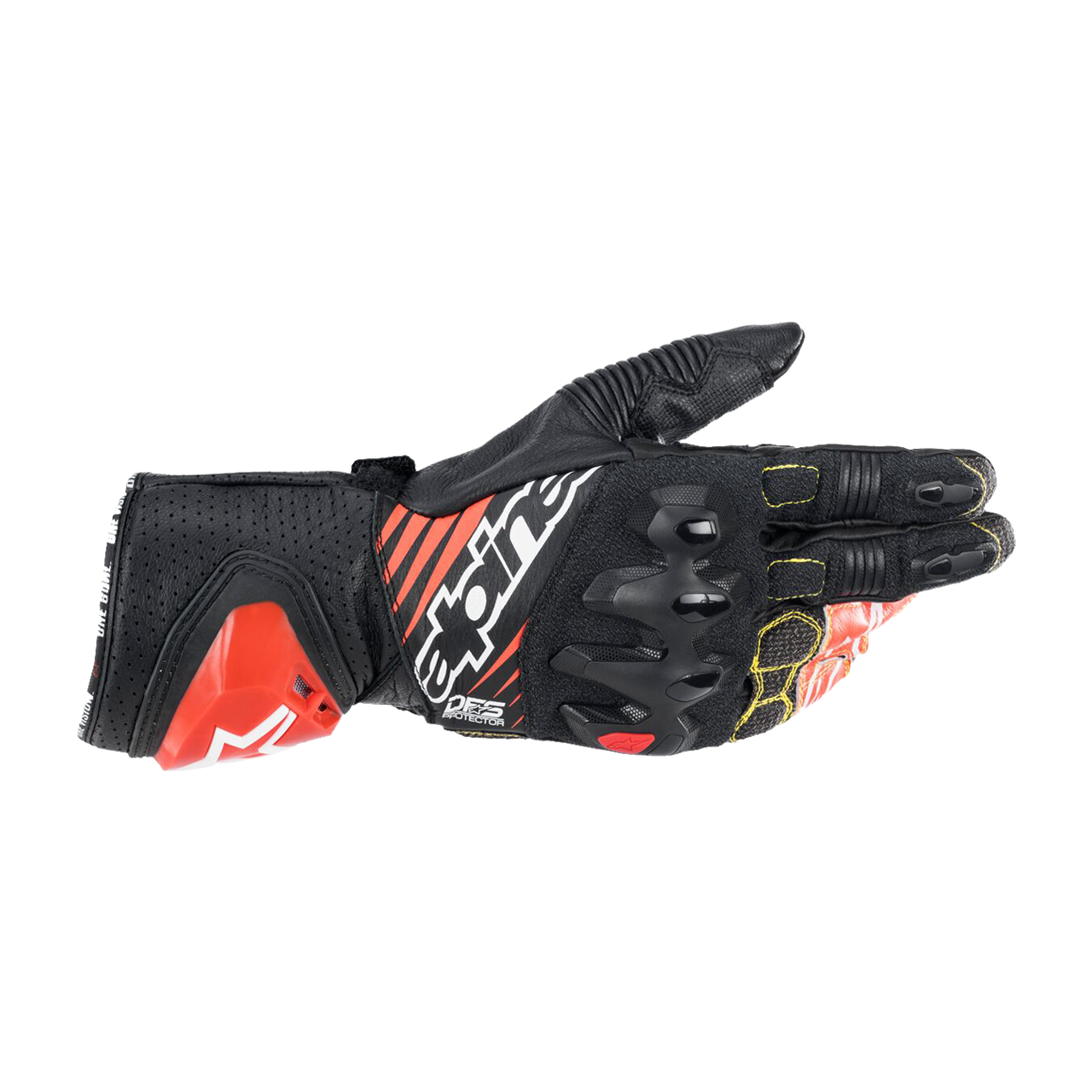 Rękawice Motocyklowe Alpinestars GP Tech V2 Czarny/Złamany Biały/CzerwonyXXXL