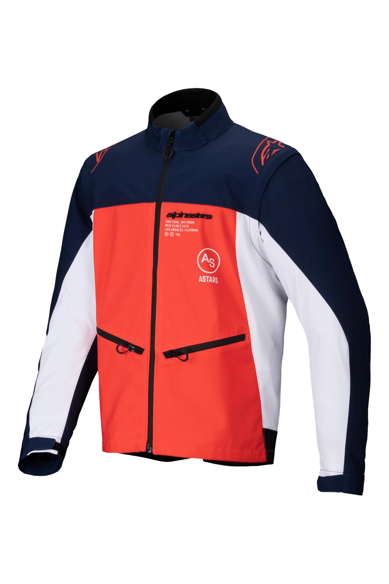Kurtka Enduro Alpinestars Lite-Dura Softshell Granatowy/Pomarańczowy/Złamany BiałyXXL