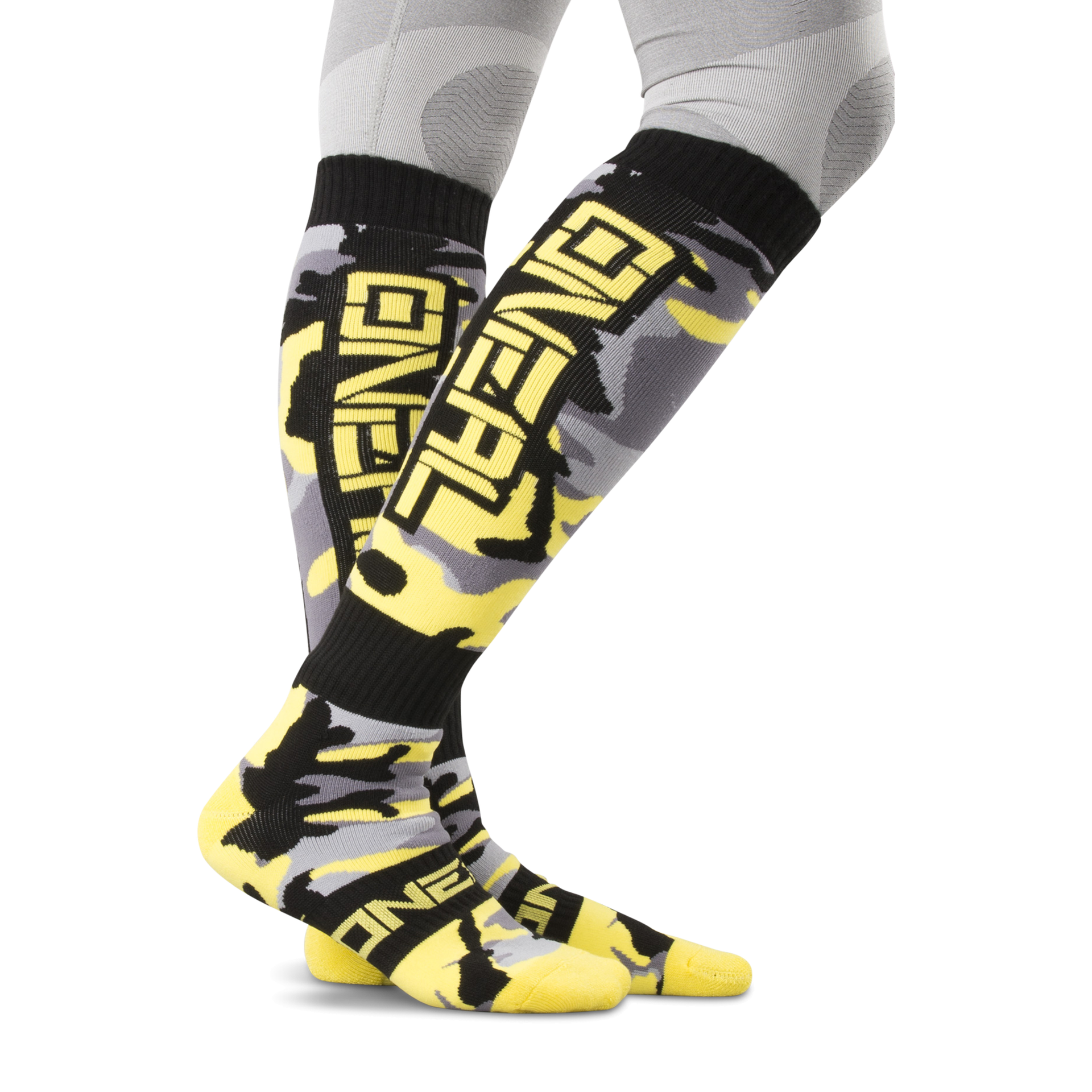 Skarpety O'Neal Pro MX Corp Czarny/Szary/Hi-VisJeden rozmiar