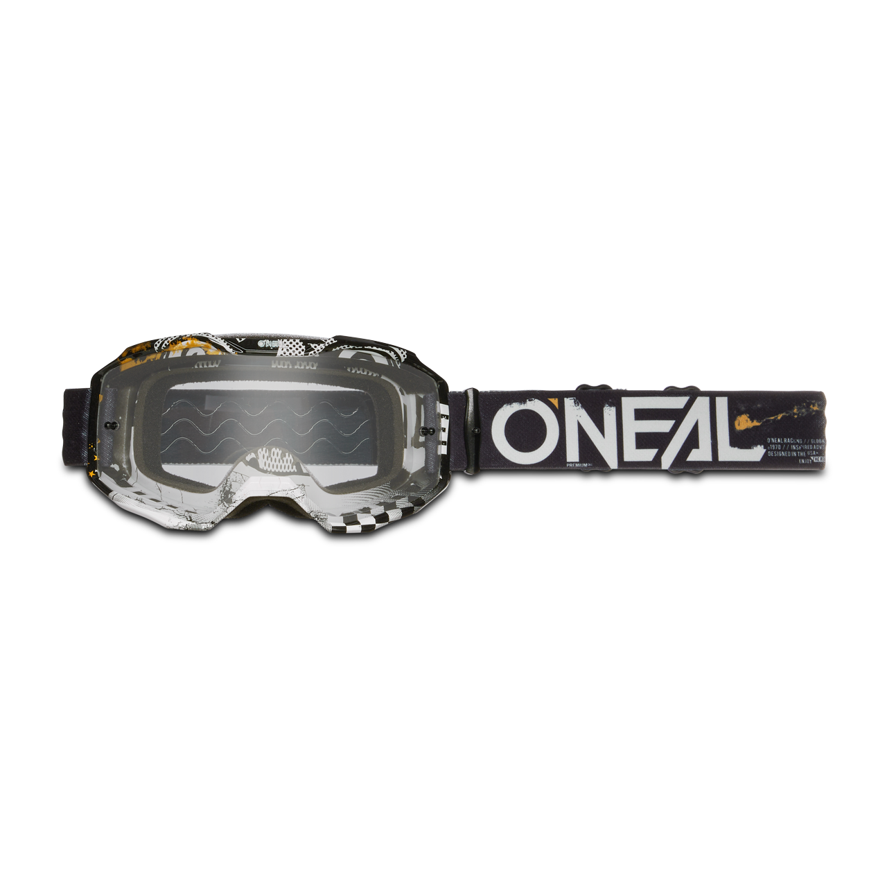 Gogle Cross O'Neal B-10 Attack Czarny/Złamany Biały