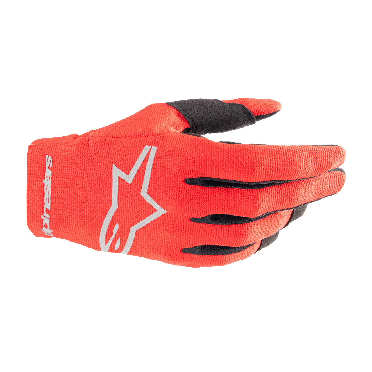 Rękawice Cross Dziecięce Alpinestars Radar Mars Czerwony/SrebrnyM