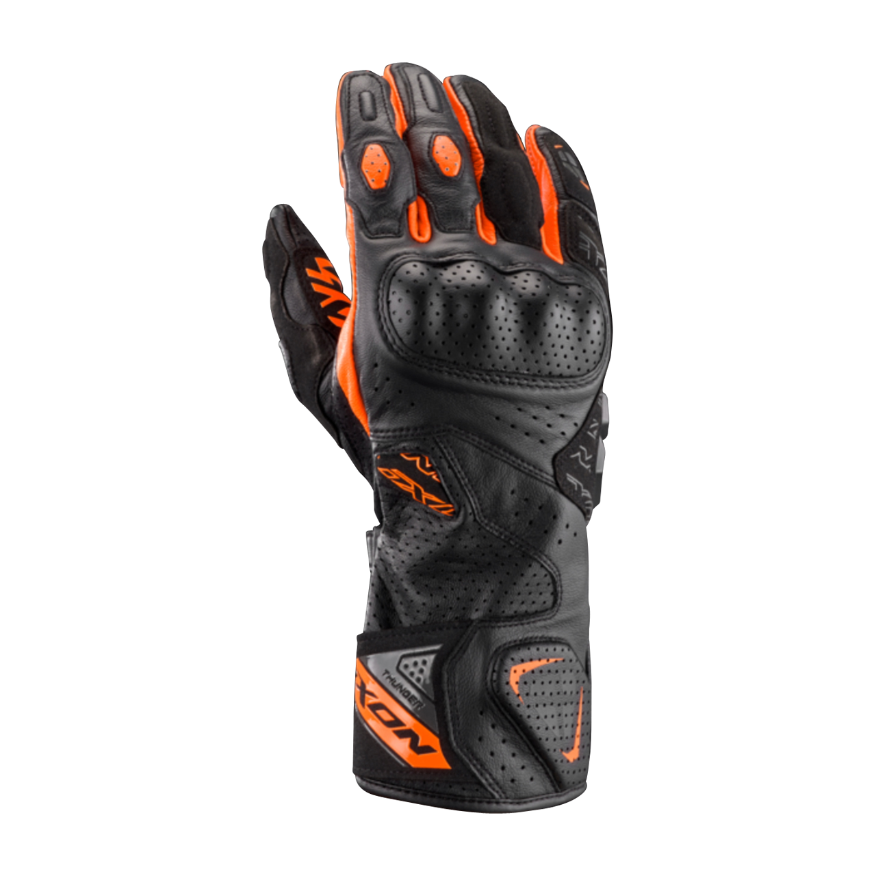 Rękawice Motocyklowe Ixon Thunder Air Czarny/Antracyt/PomarańczowyXXL