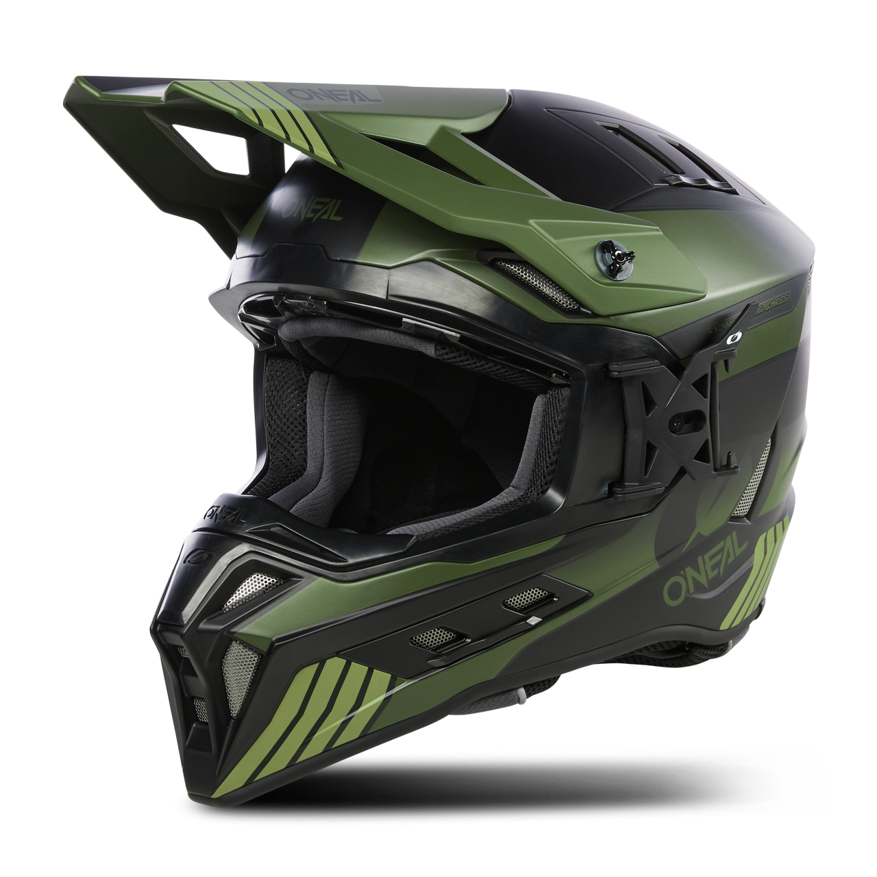 Kask Cross O'Neal EX-SRS Hitchhiker Czarny/OliwkowyM