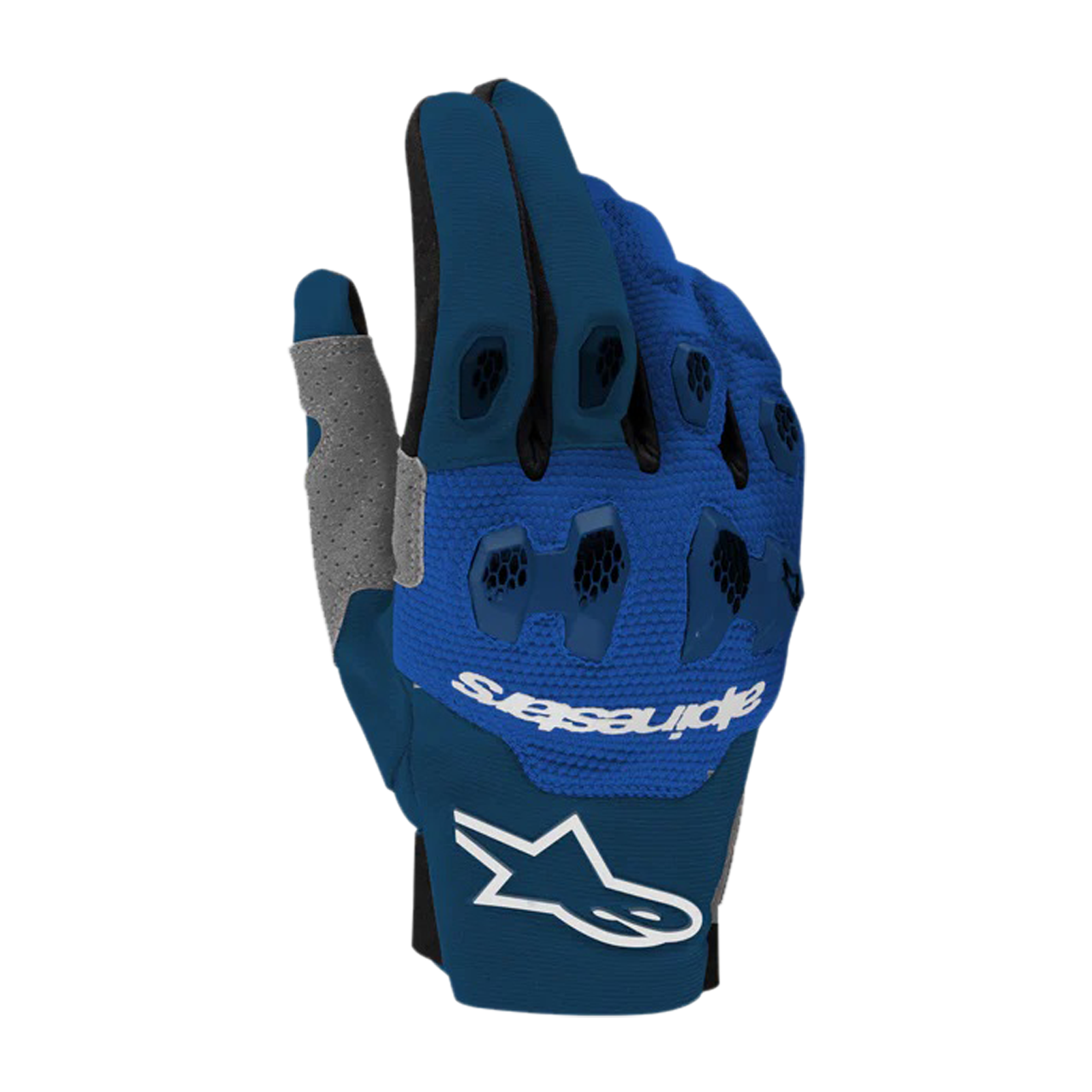 Rękawice Cross Alpinestars Pro-Dura Niebieski/Złamany BiałyL