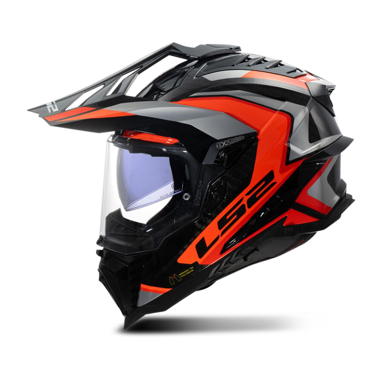 Kask Adventure LS2 MX701 Explorer C PomarańczowyS