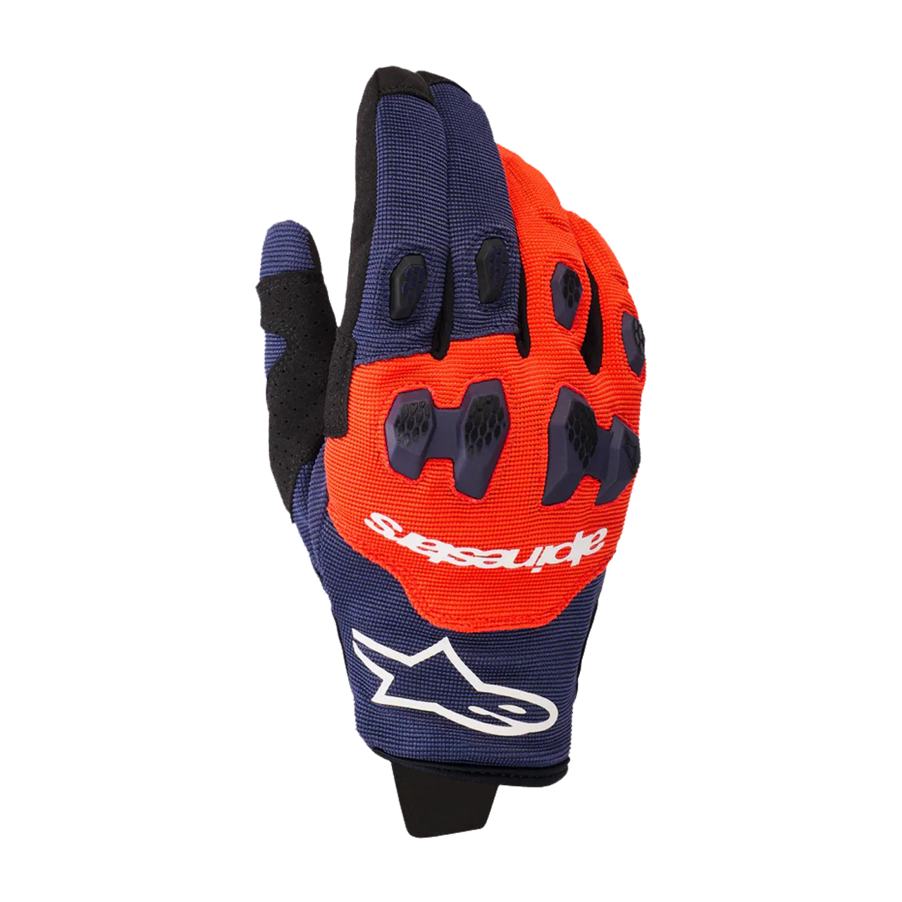 Rękawice Cross Alpinestars Pro-Dura Granatowy/Pomarańczowy/Złamany BiałyS