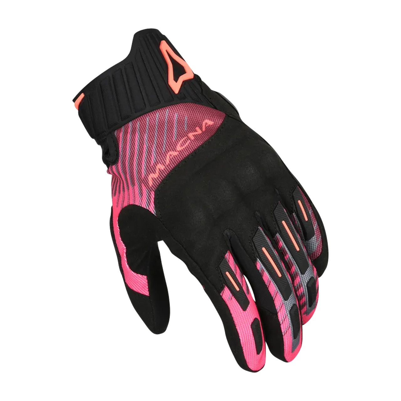 Rękawice Motocyklowe Macna Octar 2.0 Damskie Czarny/Bordeaux/RóżowyXS