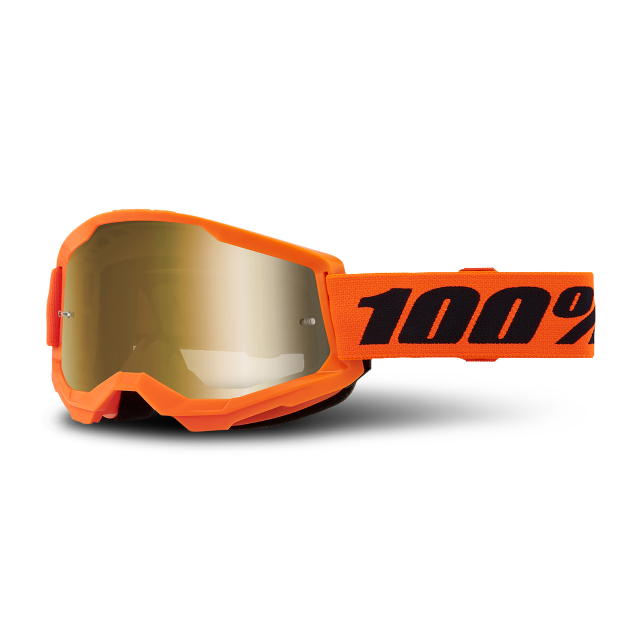 Gogle Cross 100% Strata 2 Neonowy Pomarańczowy
