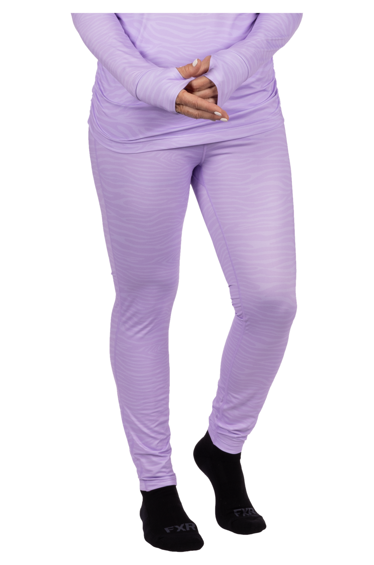 Spodnie Środkowe FXR Atmosphere 25 Damskie Lawendowa ZebraXL
