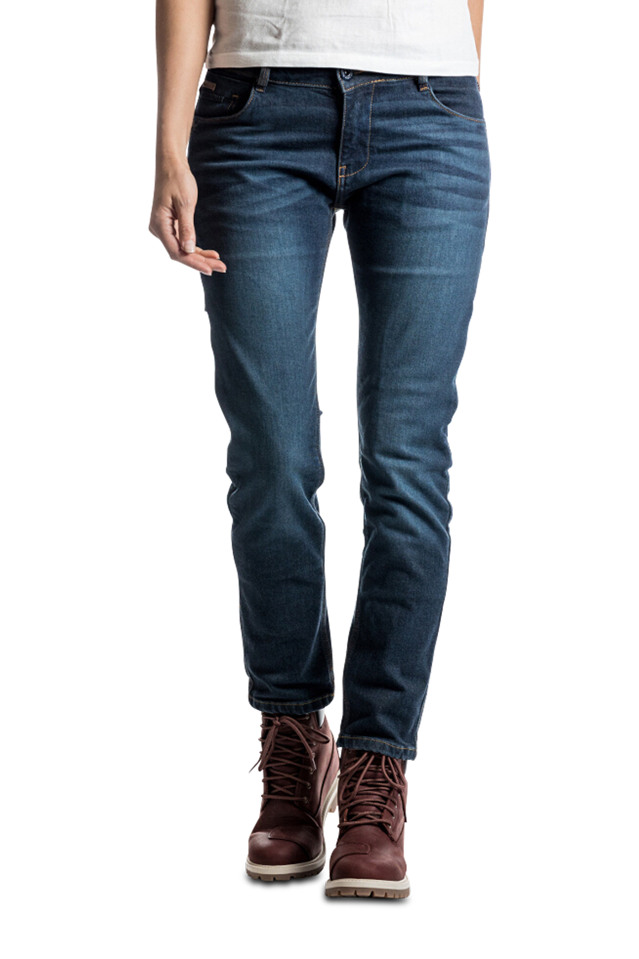 Spodnie Motocyklowe Ixon Billie Damskie Stonewash Niebieski36