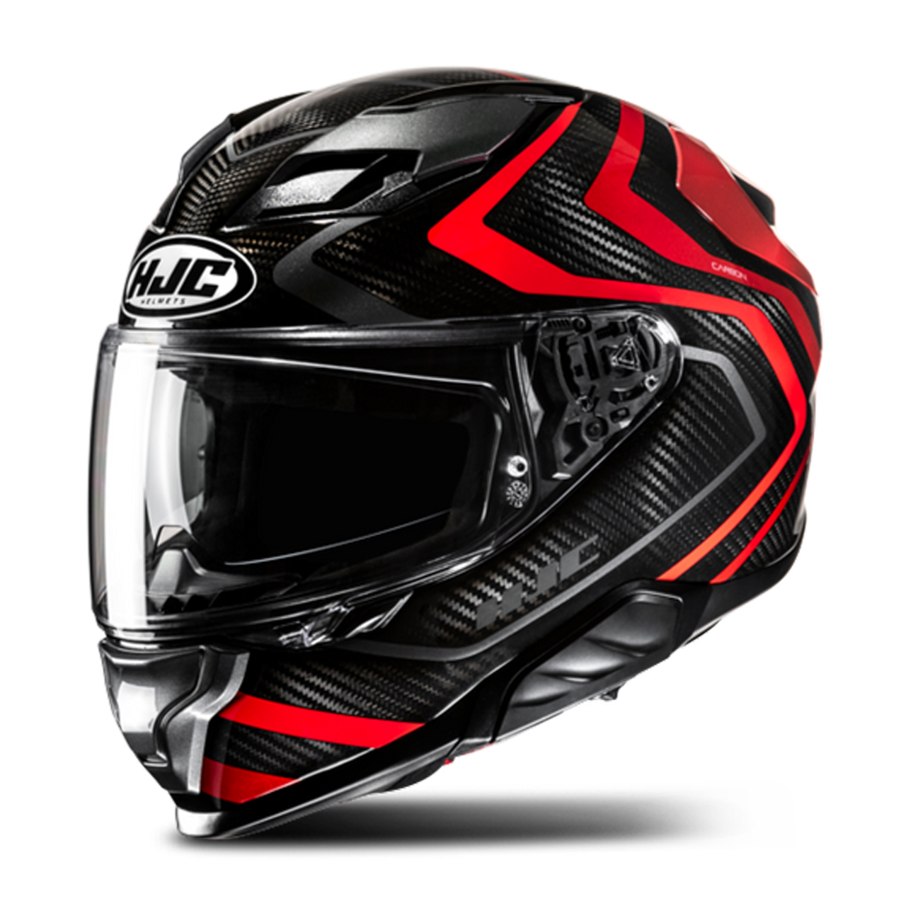 Kask Integralny HJC F71 Carbon Czarny/CzerwonyL