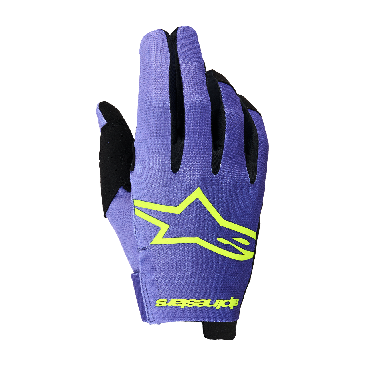 Rękawice MX Alpinestars Radar Fioletowy/ŻółtyL