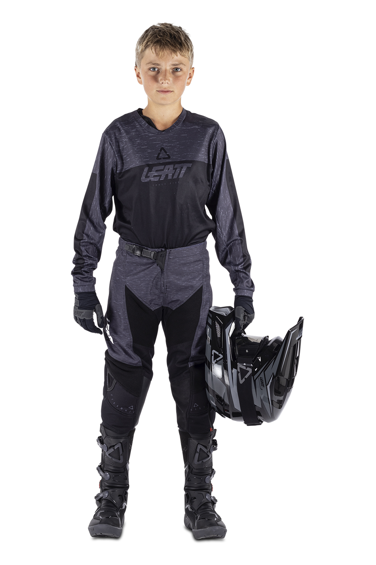 Komplet cross Leatt 3.5 V26 młodzieżowy Stealth Czarny/SzaryXXS