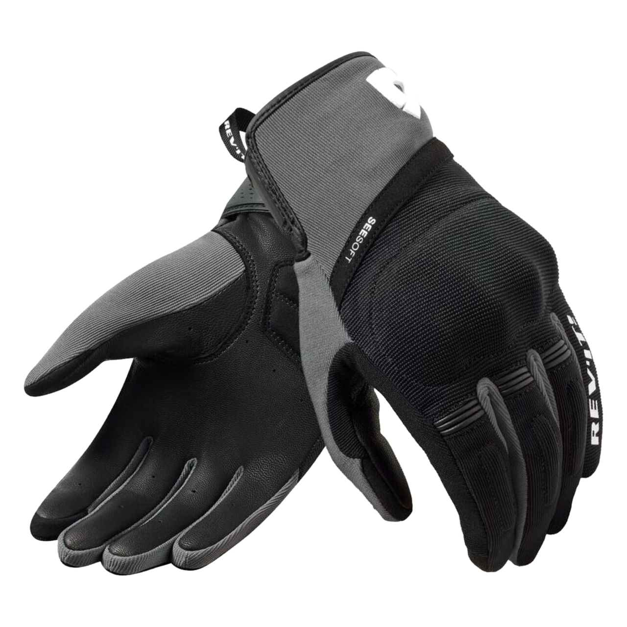 Rękawice Motocyklowe Rev'It! Mosca 2 Czarny/SzaryS