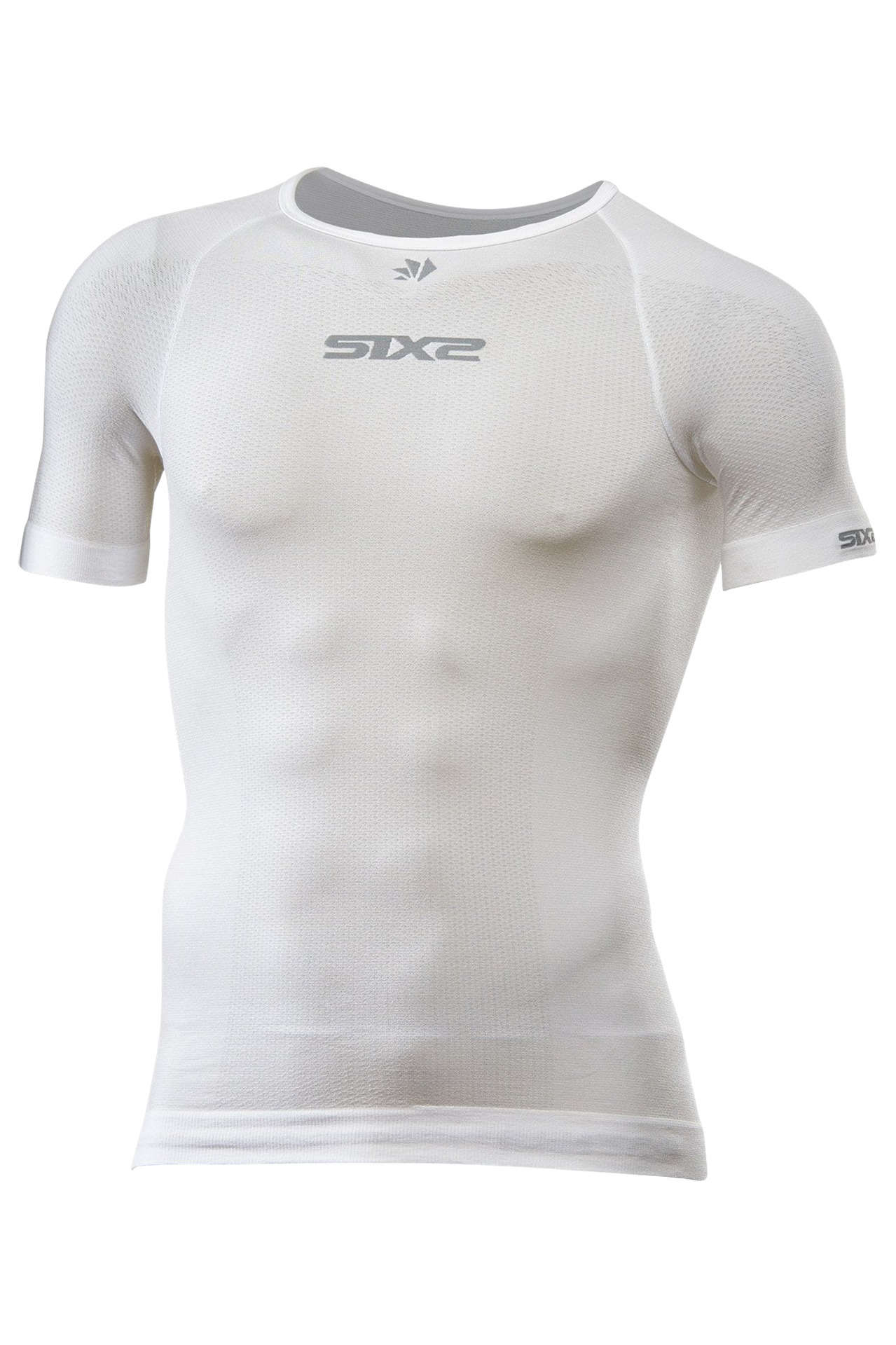 Koszulka bazowa SIXS TS1L BT z krótkim rękawem Carbon Złamany BiałyM/L