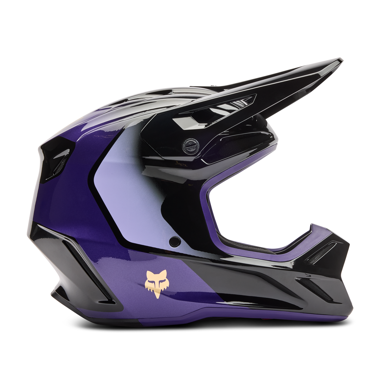 Kask Cross FOX V3 Drip Czarny/FioletowyXL