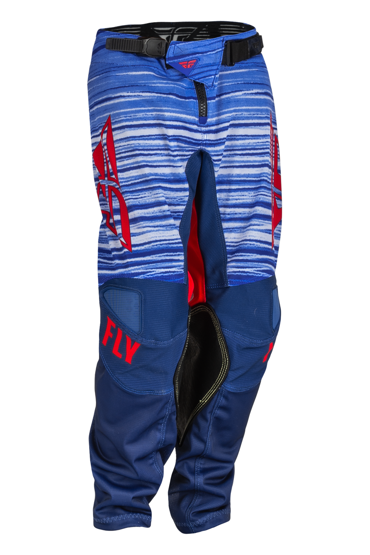 Spodnie Cross FLY Racing Kinetic Mesh Dziecięce Czerwony/Złamany Biały/Niebieski26