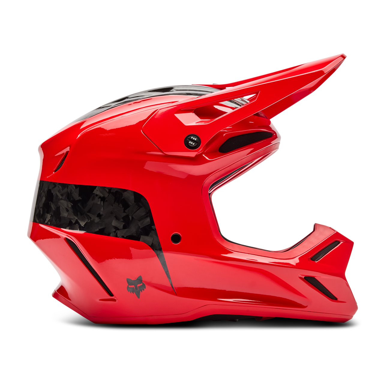 Kask Cross FOX V3 RS Fracture Czerwony fluorescencyjnyS